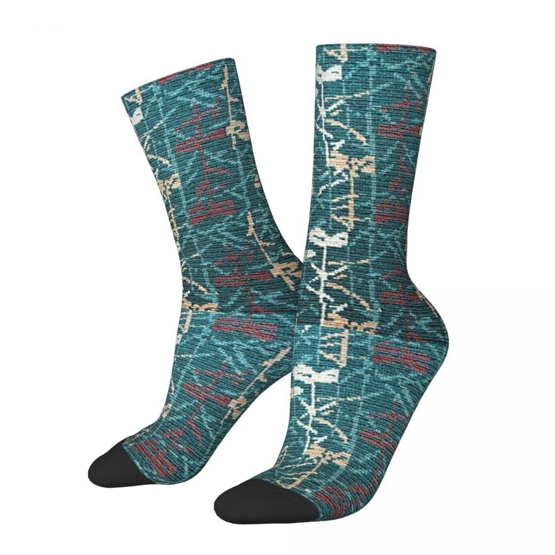 MCO Orlando International Airport Carpet Socks Harajuku Quality Stockings All Season Long Socks Accessories for Unisex Gifts