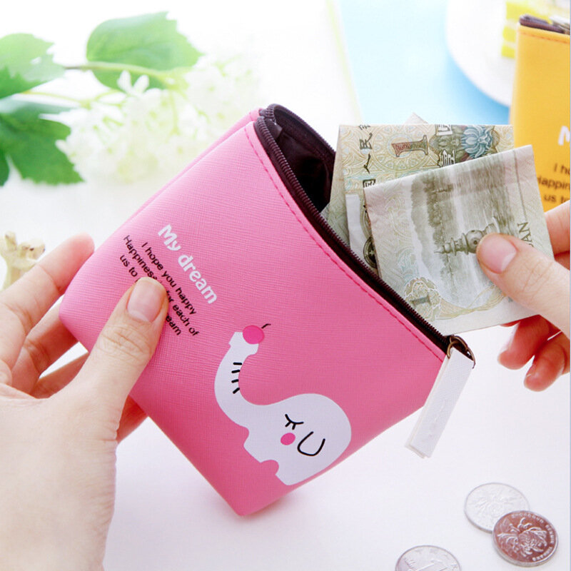 Cute Print Coin Purses Mini Coin Wallet Bag Card Holder ID Credit Holder Pocket Women Girls Kids Coin Purses Cosmetic Bag