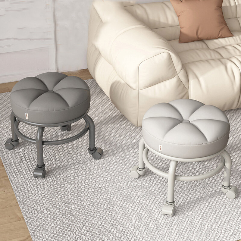 Wielofunkcyjne fotel do Pedicure Spa obrotowe meble do siedzenia zmień buty stołek Nordic Home salon przenośny wypoczynek niskie stołki