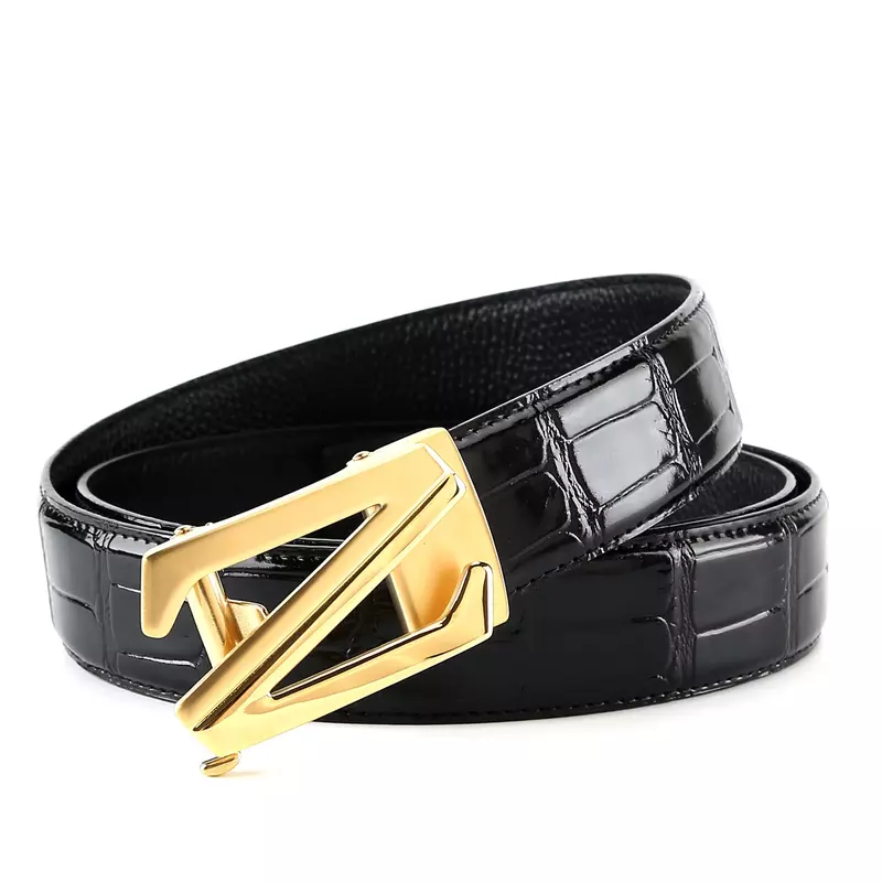 Cinturón de cuero Vintage de alta calidad para hombres, cinturón de negocios de cuero de grano completo, cinturones de diseñador de lujo, nuevo