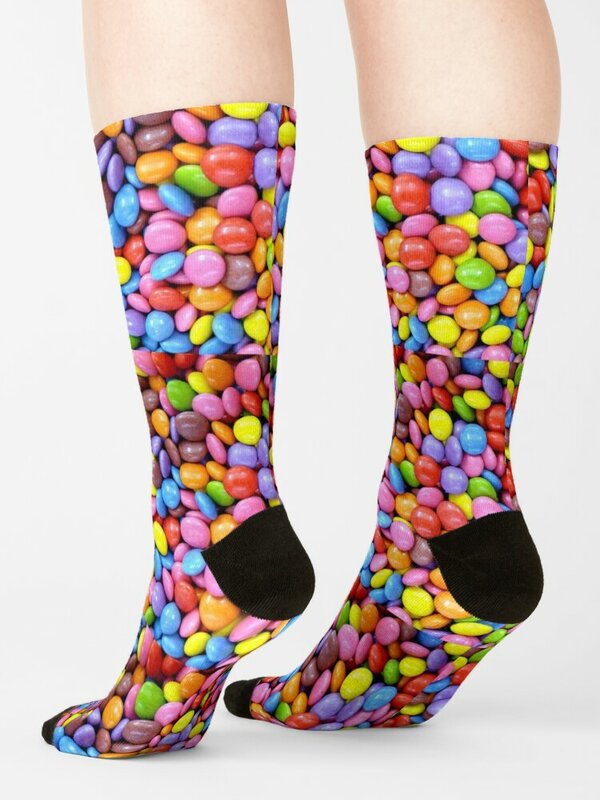 Smartie surpresa Floor Socks para homens e mulheres, presentes engraçados, muitas meias
