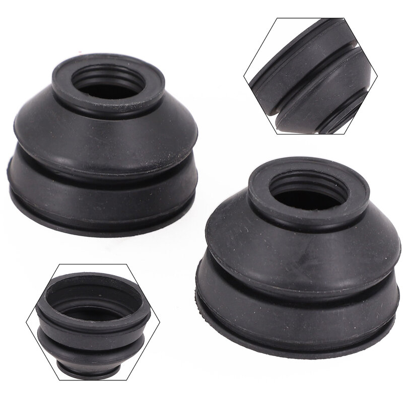 Black Rubber Ball Joint Dust Cover, Suspensão Substituição, Rubber-Boot para ajudar a eliminar puxões, Minimizando o desgaste, 18x40x32mm, 2pcs