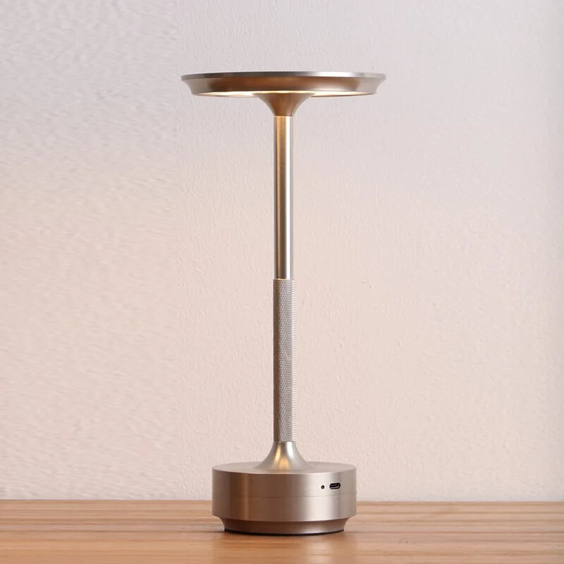 Lámpara de mesa de recarga Simple para restaurante, lámpara de escritorio para Bar, ambiente de atenuación, impermeable IP40, Interruptor táctil de carga USB, lámpara de decoración
