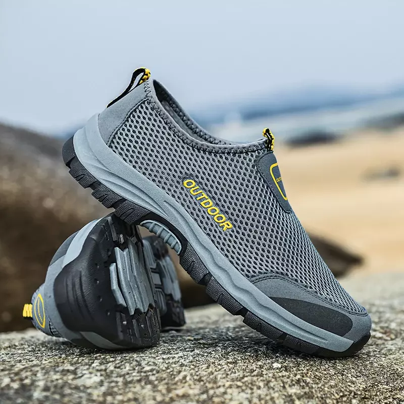Mesh męskie obuwie letnie odkryte trampki do wody męskie trenerzy antypoślizgowe wspinaczkowe buty turystyczne oddychające męskie buty trekkingowe