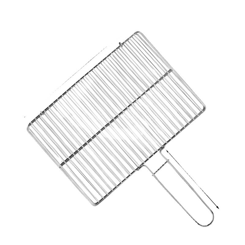 Grilled Fish Clip Stainless Steel Grilled Fish Rack Grilled Fish Mesh Clip Barbecue Wire Plywood round Barbecue Tools