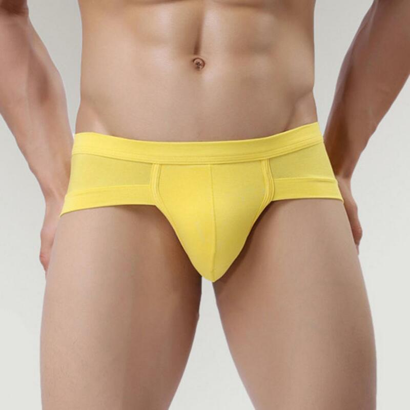 Men Underpants Low Waist Thin U Covex Men Underwear Breathable High Elastic Anti-septic Quick Dry No Constraint Pouch Men Briefs