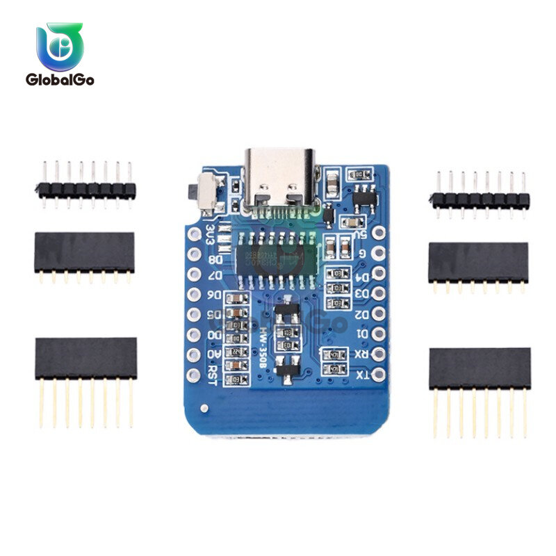 WeMos – carte de développement D1 MINI ESP8266 ESP-12F WIFI, CH340G TYPE-C, Interface pour Arduino Compatible