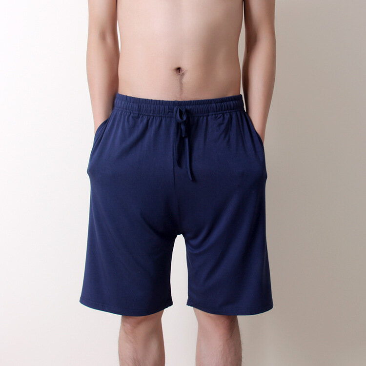새로운 여름 플러스 사이즈 남성 반바지 모달 캐주얼 홈 바지 얇은 대형 느슨한 반바지 잠옷, 남성 잠옷 파자마 바지