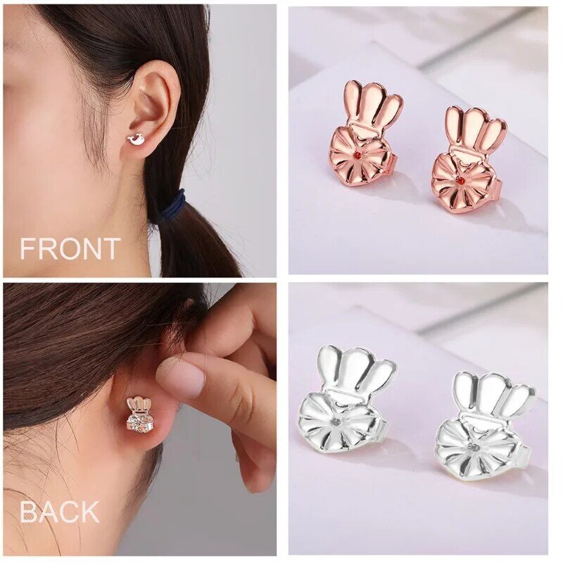 Adjustable Earring Lifts Love Heart Stud Back Lifters Ear Lobe Ster for Ornaments and Accesso Ries Adjustable Earring Lifts New