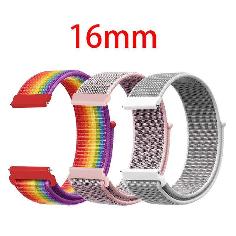 16mm correias de laço de náilon para huawei talkband b6/b3 pulseira inteligente pulseiras esportes smartwatch para relógio inteligente banda b57