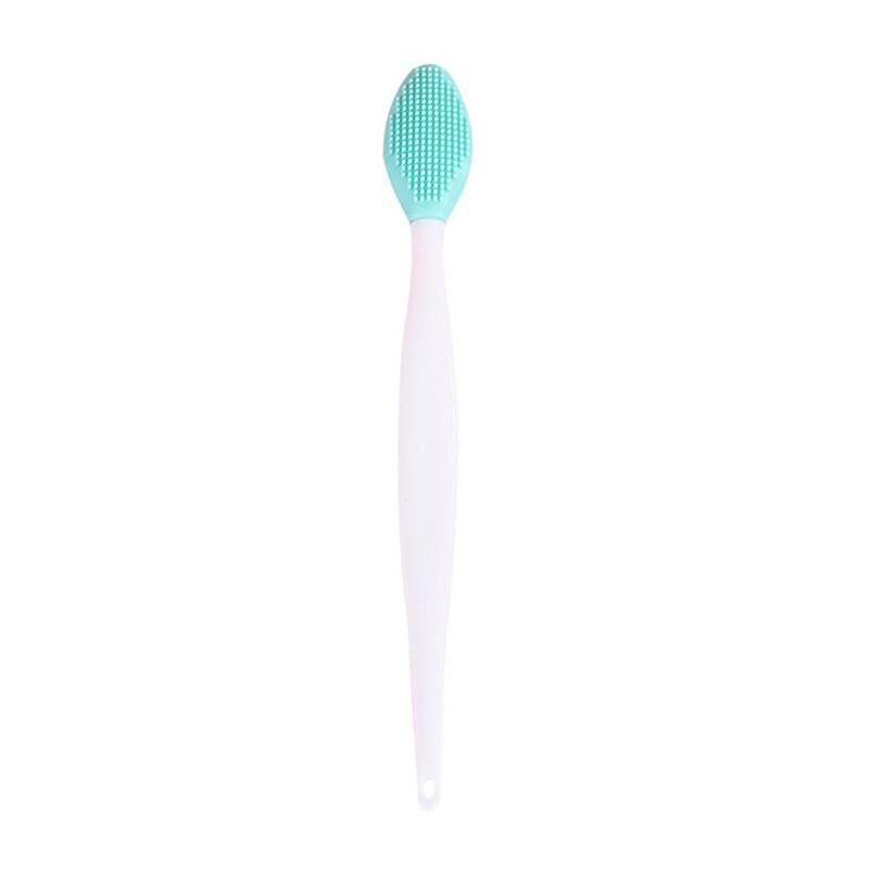 Nuovi pennelli per la pulizia in Silicone manico lungo spazzola per il naso spazzola per la rimozione esfoliante strumenti per la pulizia del viso naso comedone E2w0