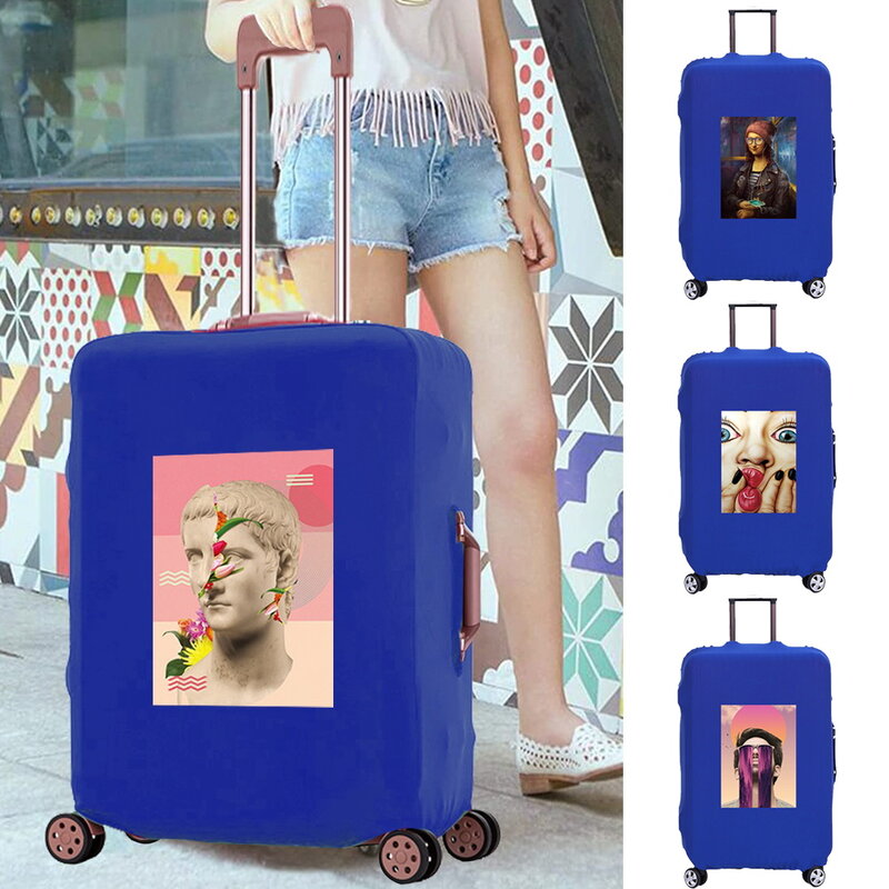 Custodia per bagagli moda custodia antipolvere per accessori da viaggio applicare su custodie protettive per Trolley da 18-28 pollici coperture per valigie con stampa divertente
