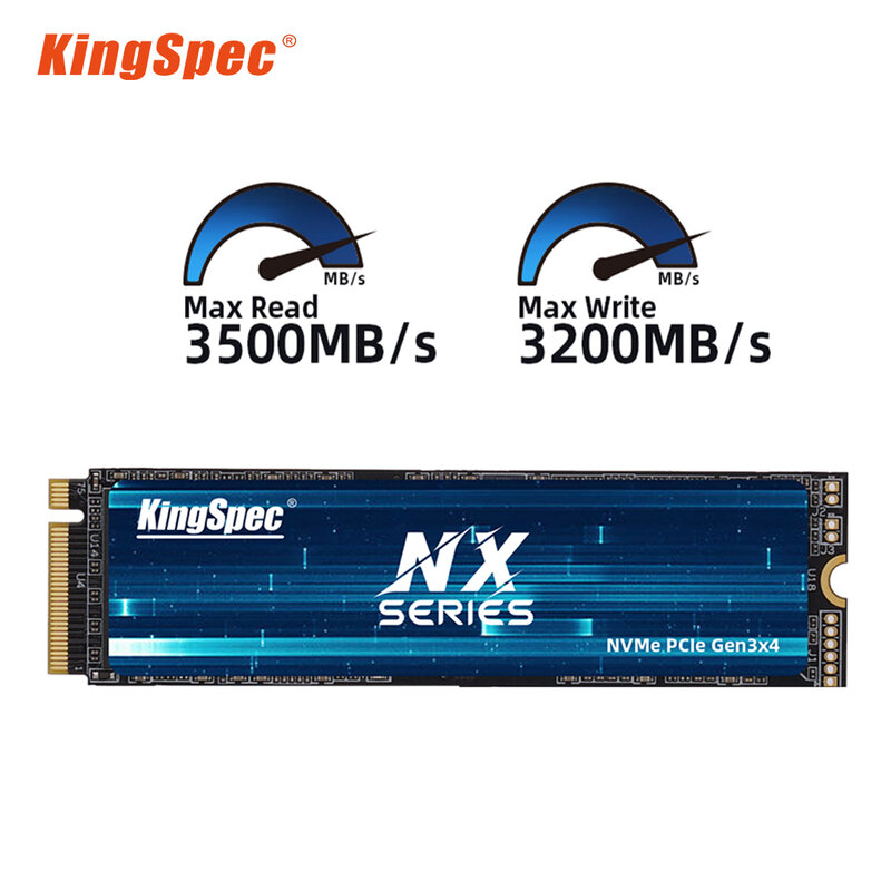 KingSpec-disco duro interno para ordenador, unidad de estado sólido M.2 NVMe 128 PCIe, 256gb, 512gb, 2280 gb, 1tb