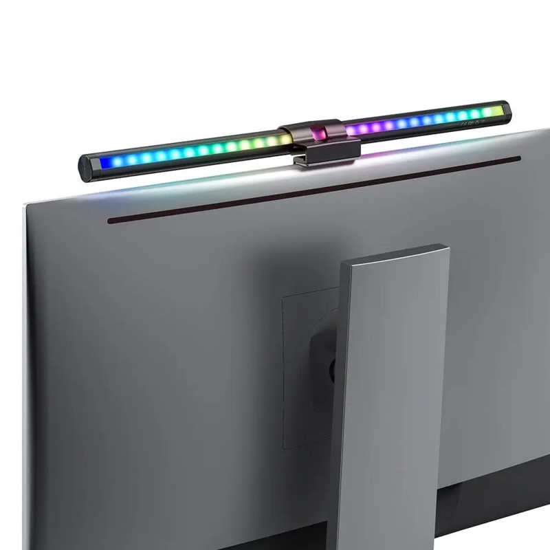 Lampa biurkowa LED RGB BlitzWolf Możliwość przyciemniania Komputer biurowy Pielęgnacja oczu Lampy stołowe do nauki Czytanie Monitor z ekranem Wisząca listwa świetlna, regulacja 300-1000 luksów