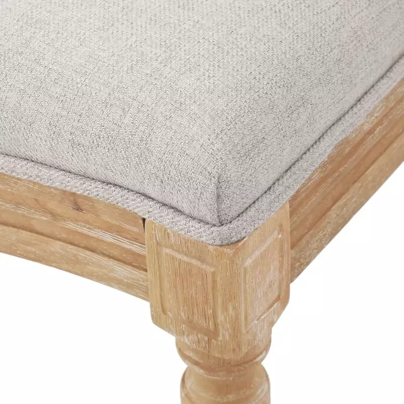 Esszimmers tuhl aus Polyester beige Stoff (2er-Set), 2-teiliges Set, geeignet für Restaurants, Küchen und Wohnzimmer, Küchen stuhl