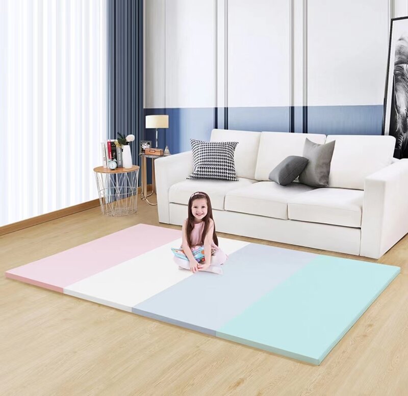 Omkeerbare Antislip Waterdichte Baby Speelmat Opvouwbare Peuter Activiteit Speelmat Gym