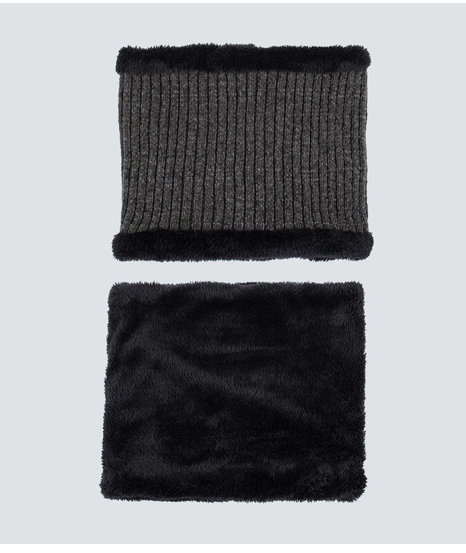 Зимний теплый комплект из шапки и перчаток для сенсорного экрана для мужчин и женщин, шейкер из синели, флисовый уличный ветрозащитный шарф с подкладкой, комплект из трех предметов