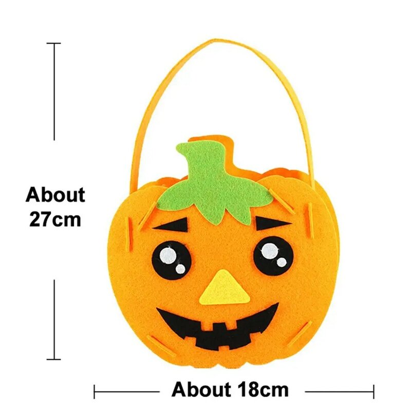 Halloween Storage Bucket for Children, Trick or Treat, Candy Bag, Basket, DIY Material, Brinquedos, Presente, Decoração de Halloween