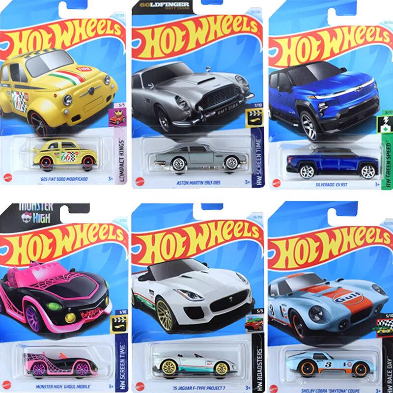 Hot Wheels-Flat Sport Mdoels Tanque Dodge Charger Brinquedos para Meninos, Carro Diecast, Lowrider Jaguar, SUV, 1:64, Lote Automóvel, 2024, genuíno, Hot Wheels
