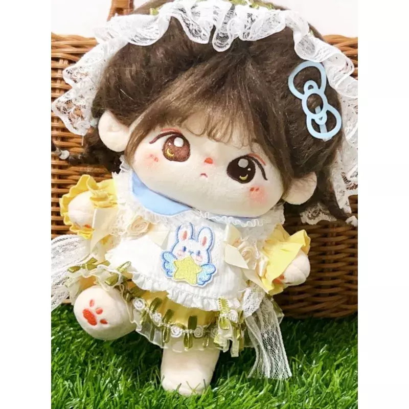 Delantal de falda de Alicia Dream, ropa de bebé, diadema de algodón, vestido de muñeca, sin atributos, 20cm