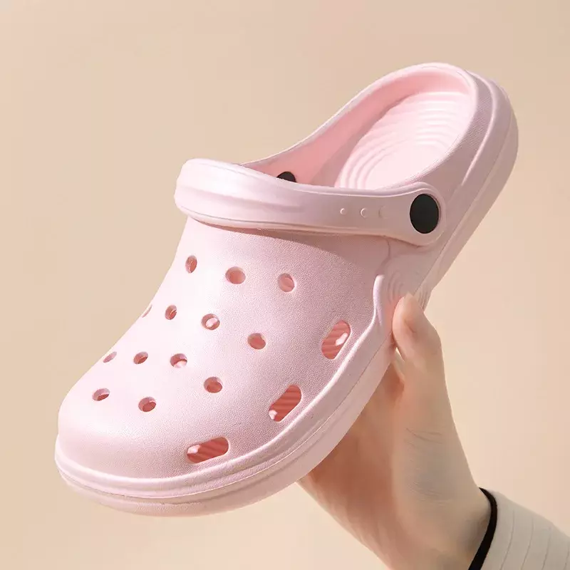 2023 klapki damskie nowe wodoodporne letnie obuwie plażowe duży palec dziurawe buty dla kobiet męskie sandały krokodyl zawinięte w kapcie