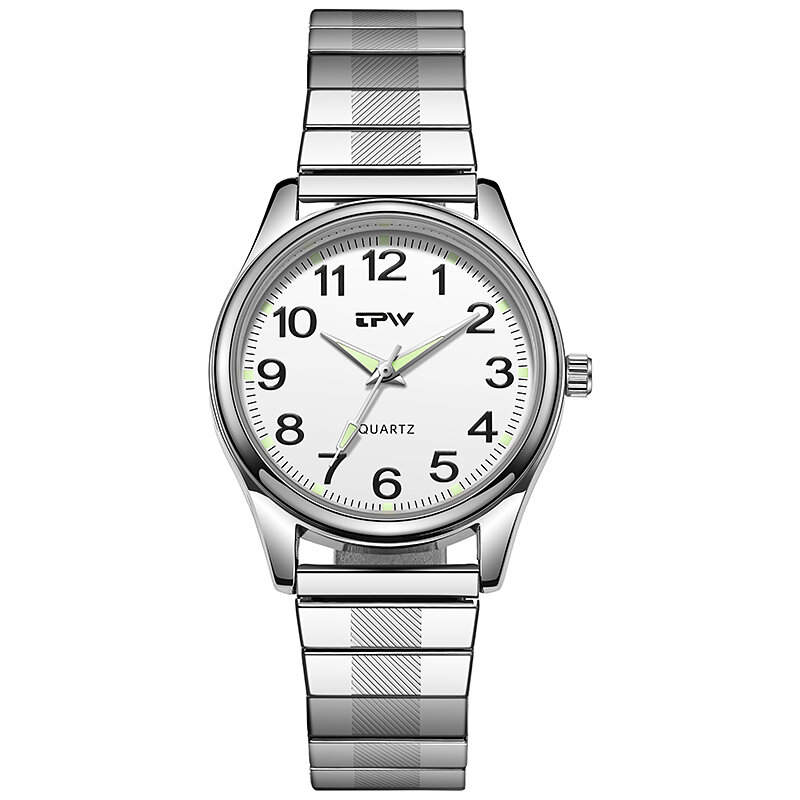 Easy Reader Erweiterungs band Uhr für Frauen dehnbares Armband 32mm Zifferblatt Japan Uhrwerk