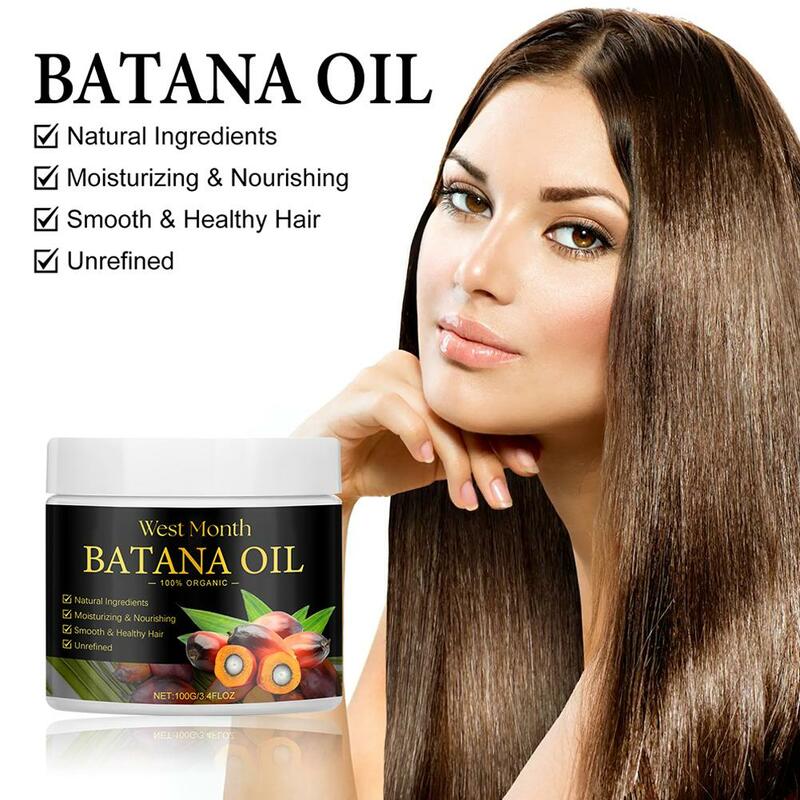 Масляный крем для ухода за кожей головы Batana, масло для удаления волос, средства против поломки, Увлажняющая восстанавливающая маска для сухих волос