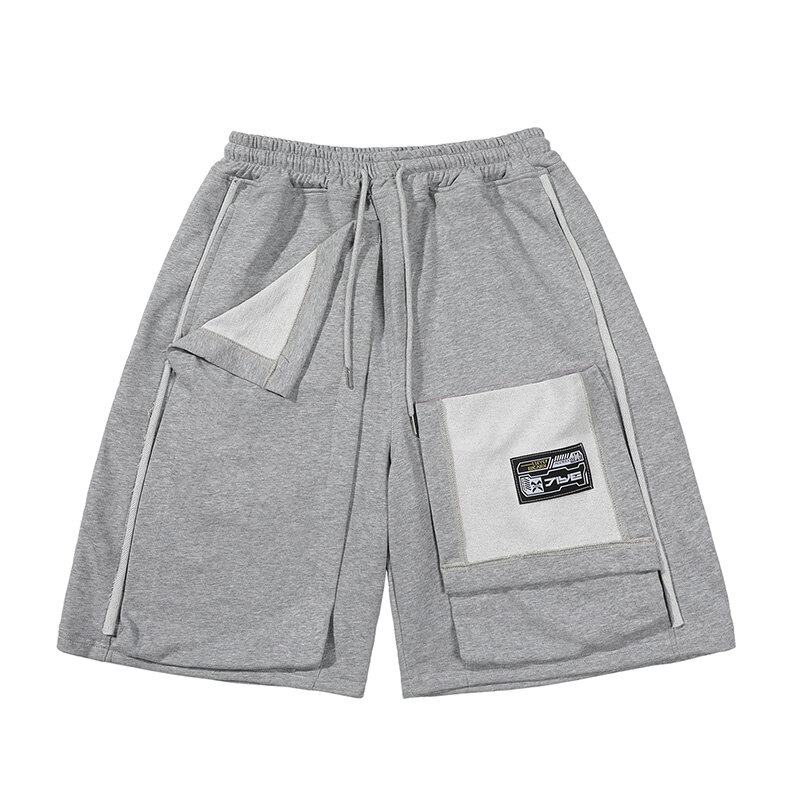 Pantalones cortos deportivos informales con bolsillos tridimensionales, ropa Harajuku con bolsillo grande, verano, Unisex