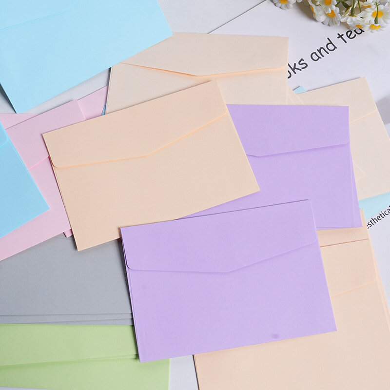 30 teile/los farbiger Kleber Western-Stil Umschlag kleine frische einfache Geschäft kreative Farbe Einladung Poly Mailer