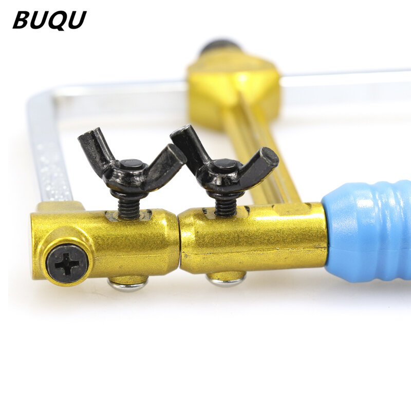 Buqu Verstelbare Mini Handzaag U Type Juwelier Zaagstrik Voor Sieraden Diy Gereedschap Houtwerk Handgereedschap Handgereedschap Set Zaagblad