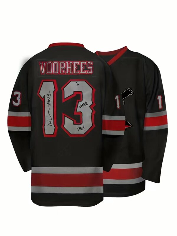 Men's #13 Black Ice Hockey Jersey Retro Classic Embroidered Stitching Hockey Jerseys Breathable Pullover Sweatshirt For Party Fe