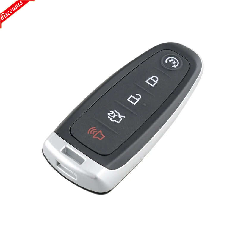 Carcasa de repuesto para llave de coche, carcasa para mando a distancia, hoja sin cortar, para Ford 2011-2015 Edge Escape Flex Explorer, 5 botones
