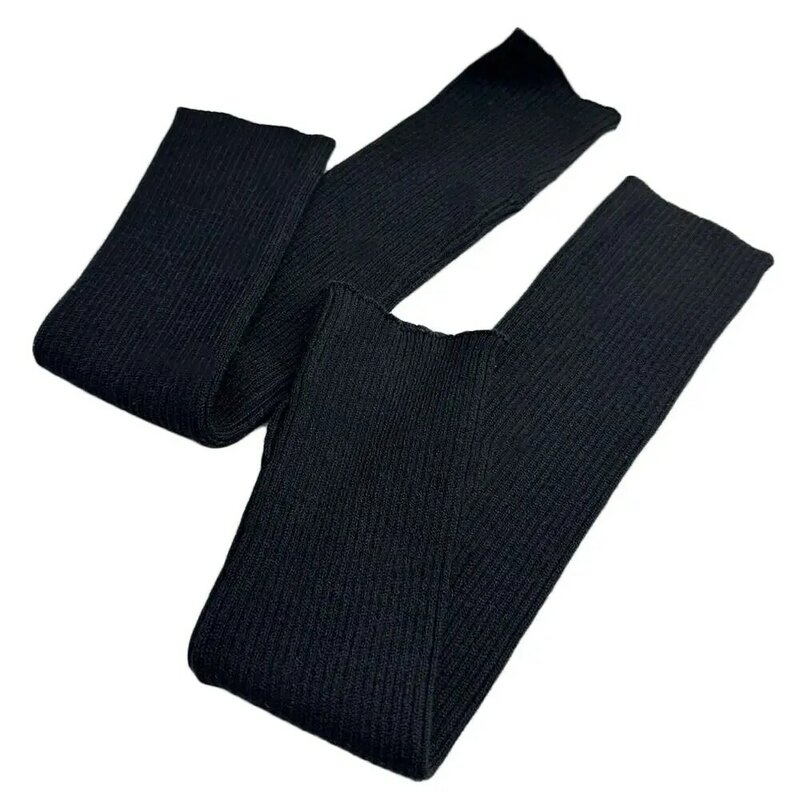 Guanti caldi lavorati a maglia guanti invernali antivento addensati copri braccio lungo termico uomo donna