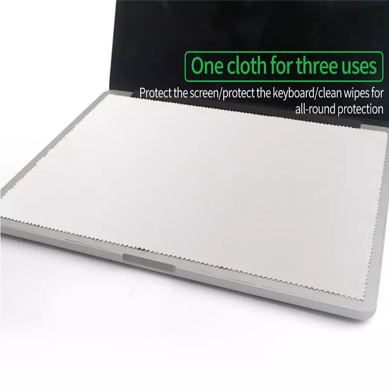 Kain pembersih Microfiber untuk Macbook Pro 13 15 16 inci, Keyboard pembersih tahan debu penutup selimut pelindung layar Laptop