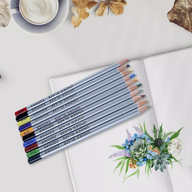 Underglaze Pencil 10Pcs Colorful Drawing Pencils Professional Art Supplies