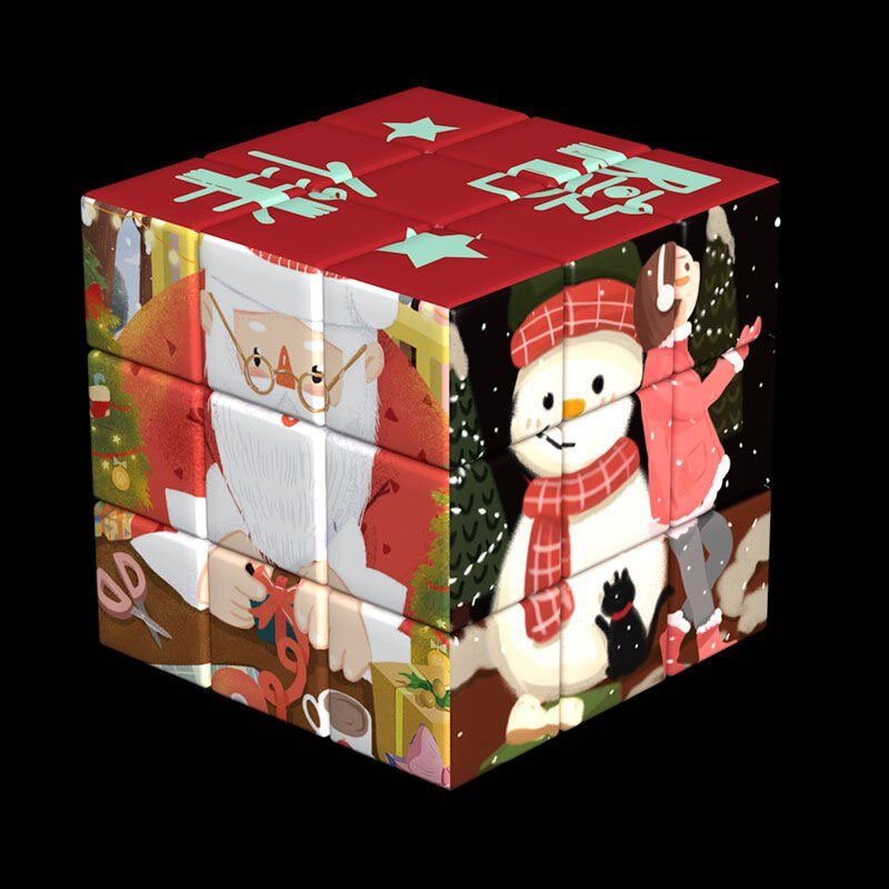 Cube Magique de Puzzle pour Enfant, Jouet de Torsion, 3x3x3