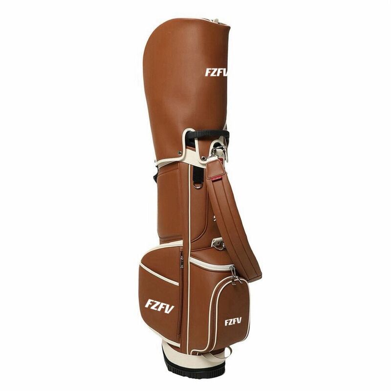 2024 Nieuwe Mannen Professionele Golfclub Tas Pu Lederen Stof Mode Golftas Hoge Kwaliteit Korea Golf Caddy Bag