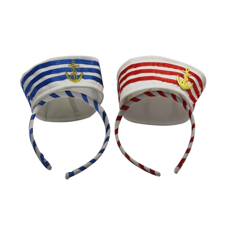 Kapelusz marynarski i pończochy i szalik paski/opaska dla kobiety męski kapelusz marynarski granatowy okrągły kapelusz