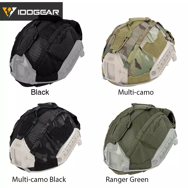 Idgear-ガーゼ、バッテリーポーチ、3812、狩猟用の戦術的なヘルメットカバー