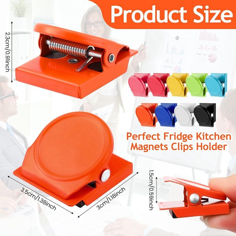 54 Stück Kühlschrank magnete Clips Metall Hochleistungs-Magnet clips Whiteboard Magnet clip Schließfach Magnete Clips für Kühlschrank