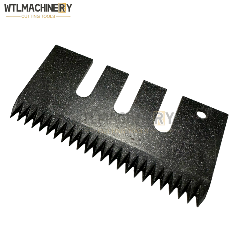 1Pc Carton Sealer Tooth Knife Black Coated (Anti-sticking) 60x30x1.5 Semi Auto Adhesive Tape Carton Sealing Machine Tooth Blades