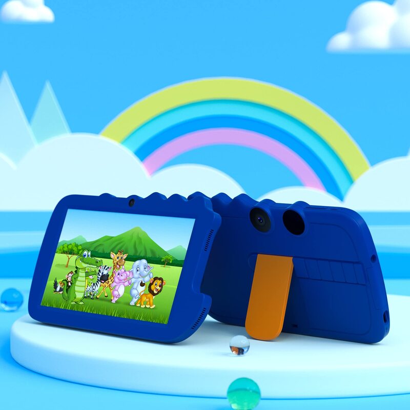 QPS-Tableta de 7 pulgadas para niños, dispositivo educativo preinstalado, con aplicación Android, el mejor regalo