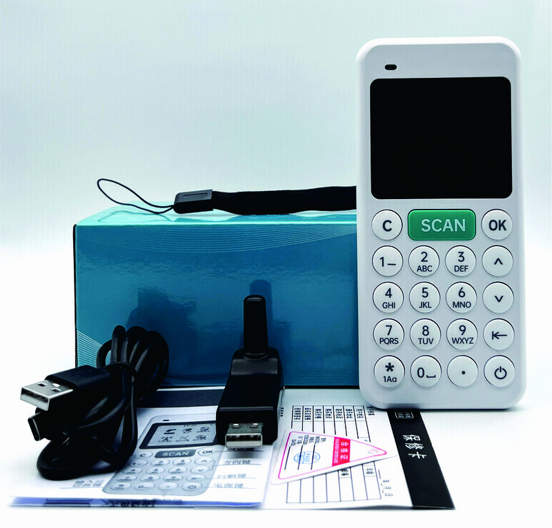 Hbapo-Mini escáner de código de barras PDA, lector de código de barras inalámbrico de mano, 1D, 2D, Terminal POS de código de barras para almacén de logística