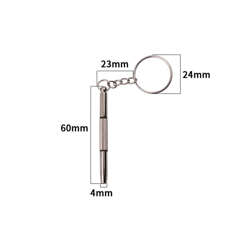 1/5 stücke Schrauben dreher für Brillen Reparatur tragbare Schlüssel bund Brillen 3 in 1 Schrauben dreher kleinere Renovierung von Uhren und Uhren Reparatur