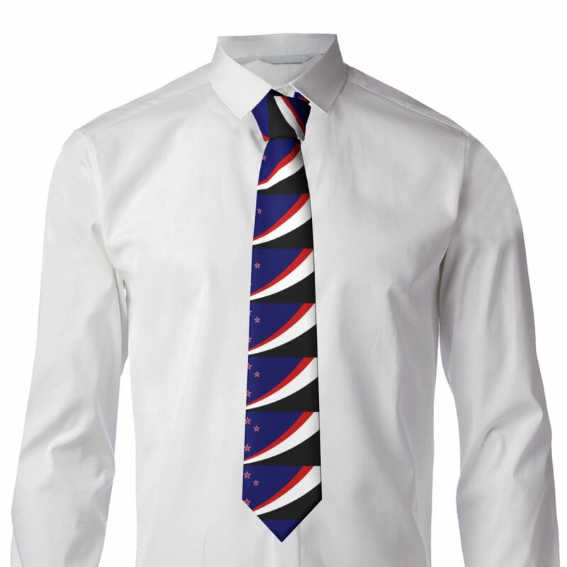 Casual Arrowhead Skinny New Zealand Flag Land Necktie Slim Tie For Men Man Accessories Simplicity For Party Formal Tie