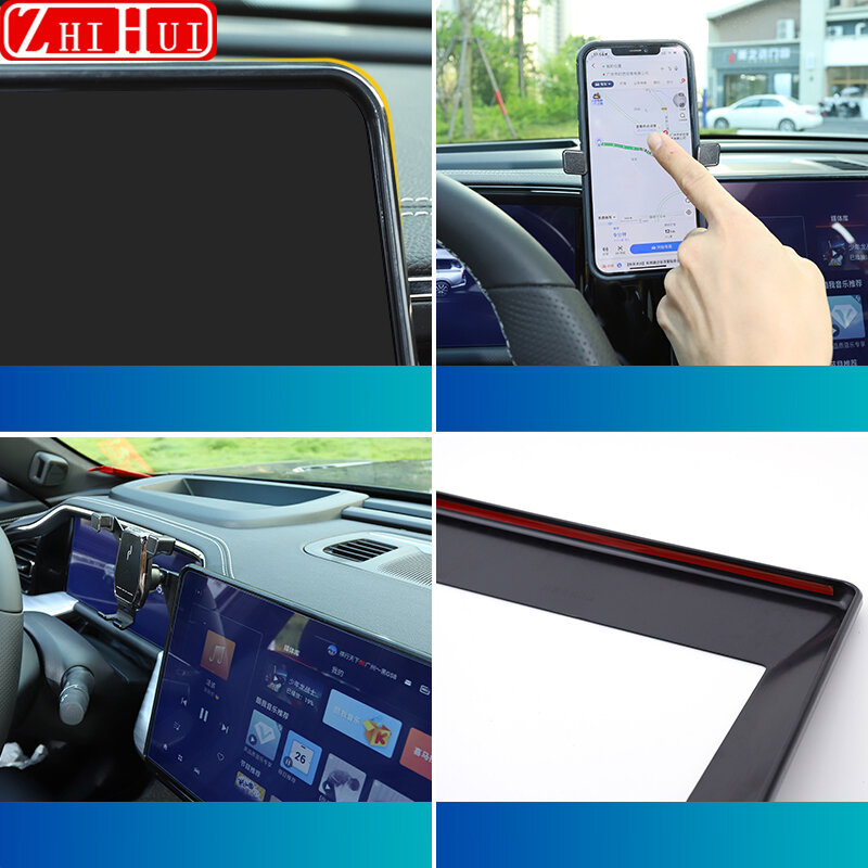 حامل هاتف محمول للسيارة ، شاشة عرض مركزية ، إكسسوارات شاشة ، مناسبة لـ Trumpchi GAC GS8 ، الجيل الثاني ، بضاعة ، وقوس