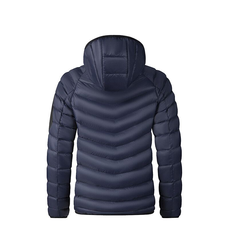 2024 Oversized Solid Jacket Warm Puffer Jacket Parka Streetwear Winter Jacket Male Fashion Hooded Waterproof Jackets for Men