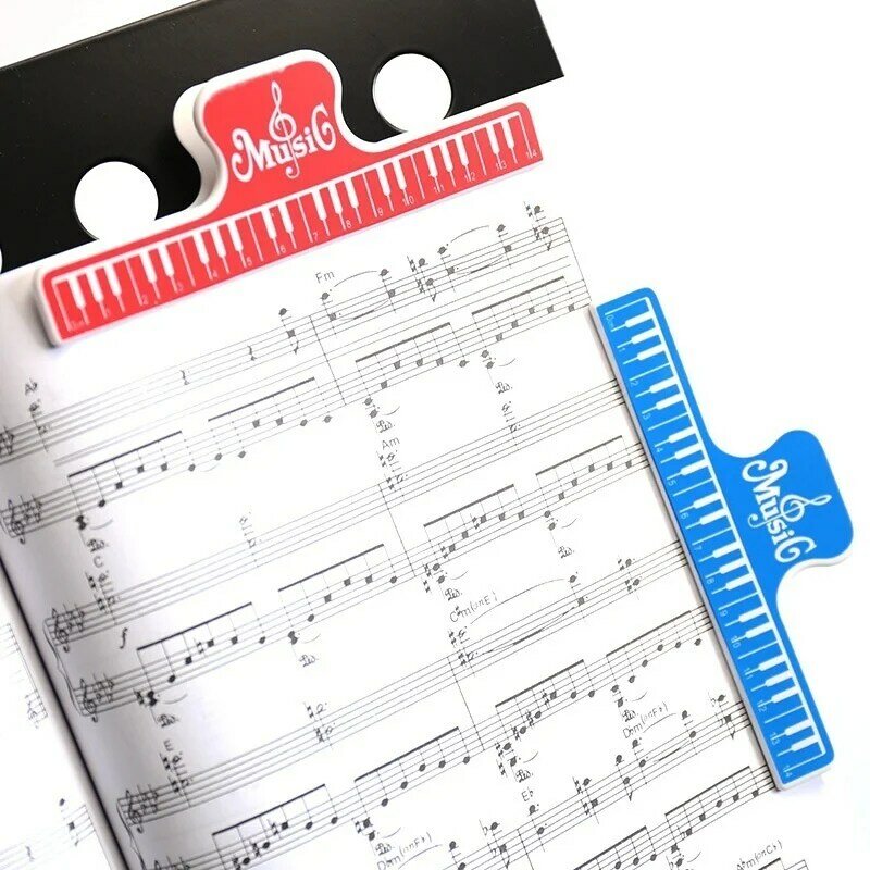 1Pcs Colorful Plastic Music Score Fixed Clips Office Book Paper Holder for Guitar Violin Piano Player Multi-functional Clip