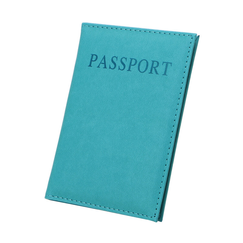 Faux Leather Travel Passport Holder Cover Unisex Card for Case Man Cards Hold