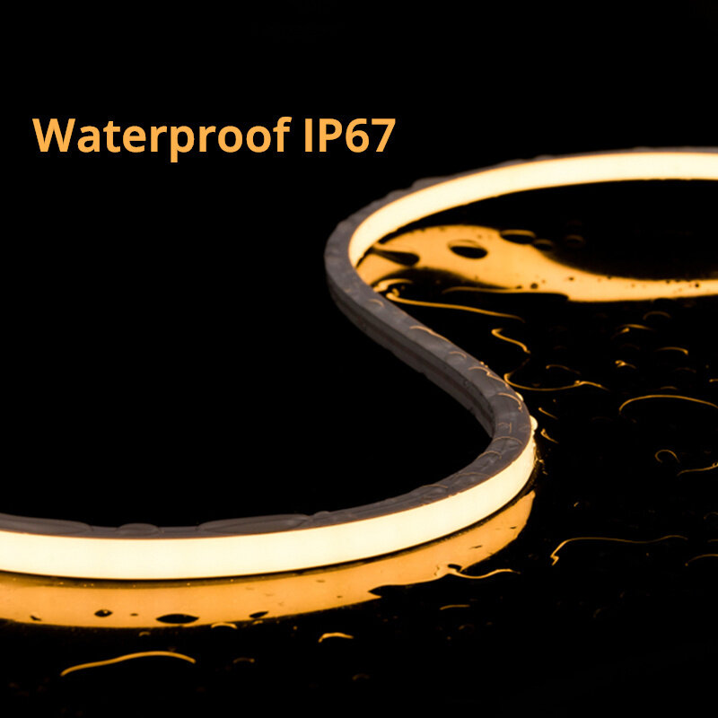 1-5M/Buah Neon Fleksibel Tabung Silikon LED Profil Perumahan Tersembunyi Tahan Air IP67 Pita Dekorasi Luar Ruangan Pita Linear Lampu Strip